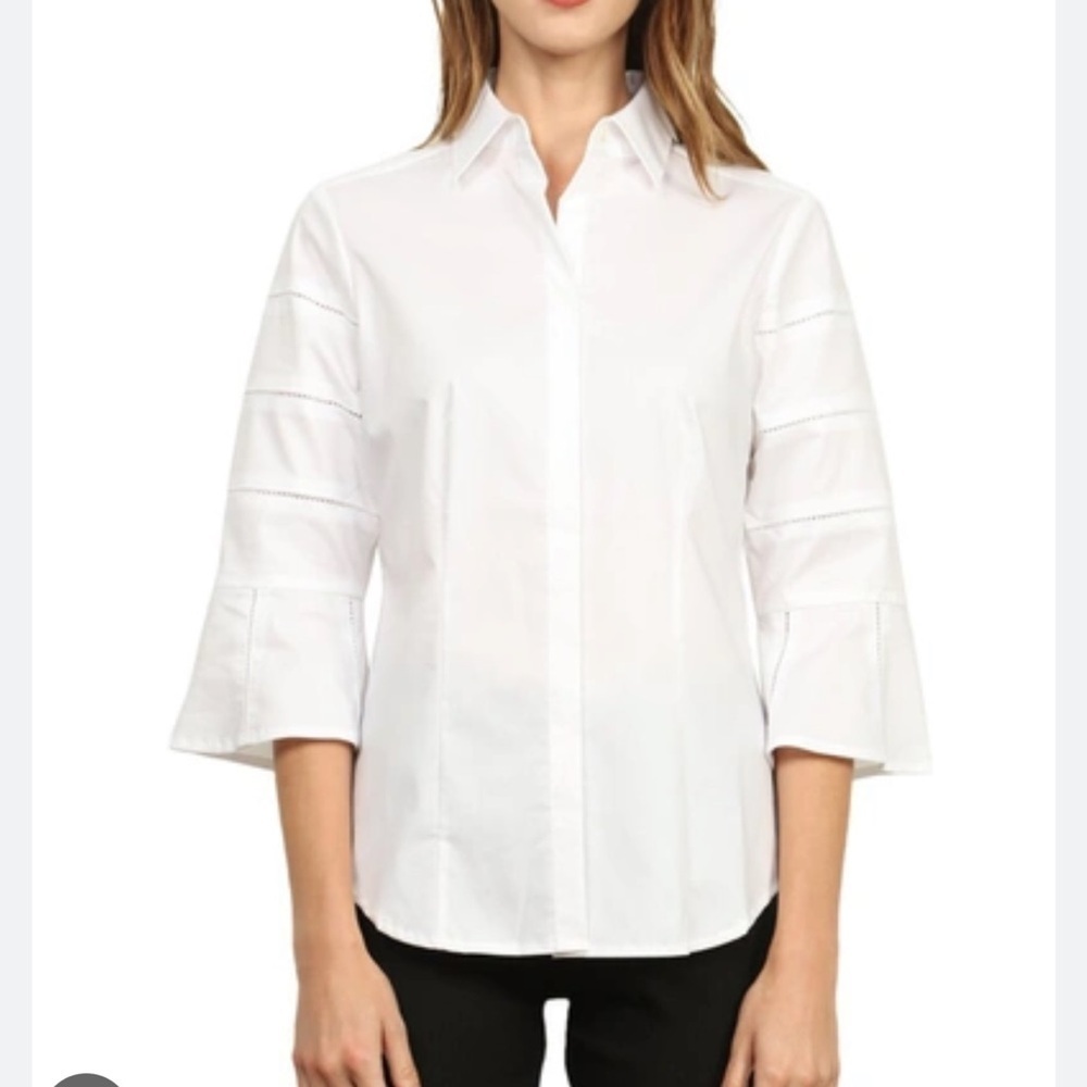 HINSON WU Carment Shirt In White size 6